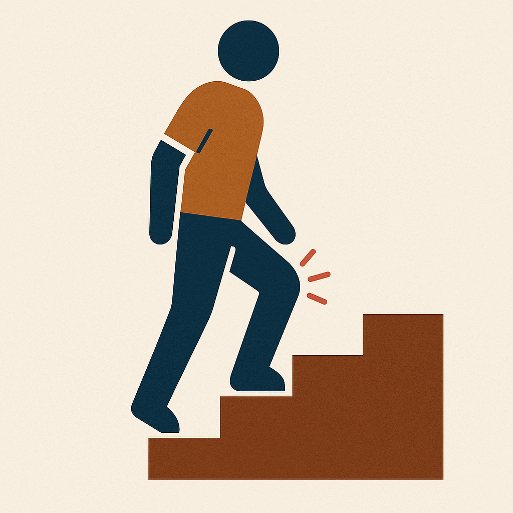 계단 내려갈 때 무릎 통증 원인 3가지, 자가 진단 방법