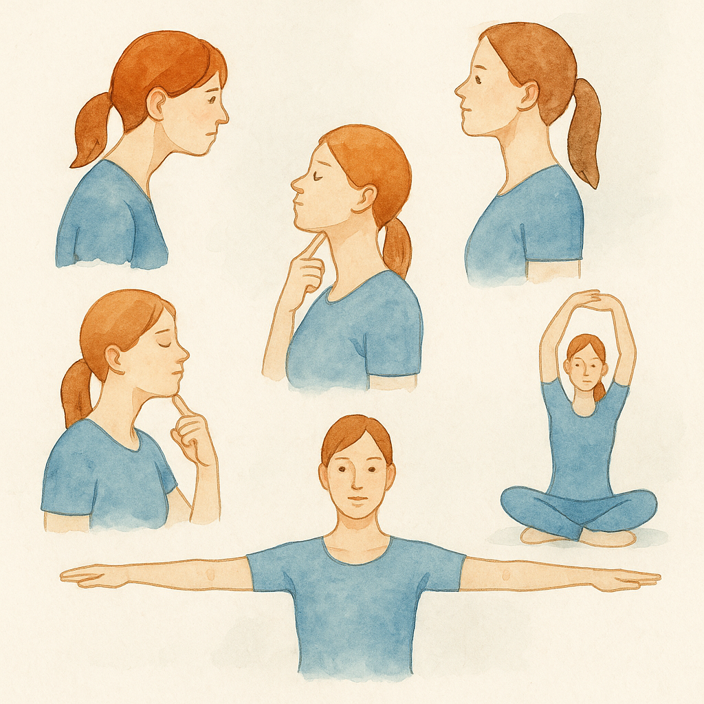 거북목 일자목 교정 운동 7가지 - 물리치료사의 단계별 재활 프로그램