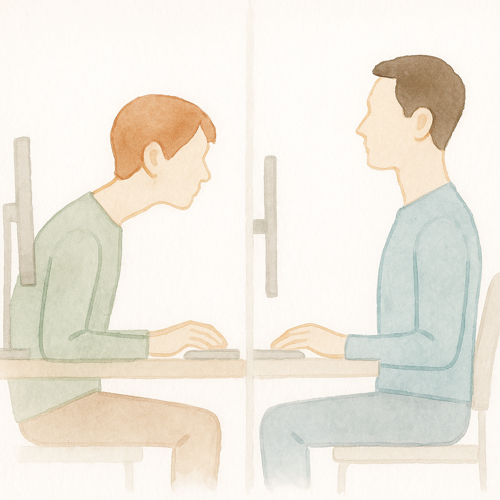 거북목 일자목 차이 5가지 - 증상 자가진단 완벽 비교