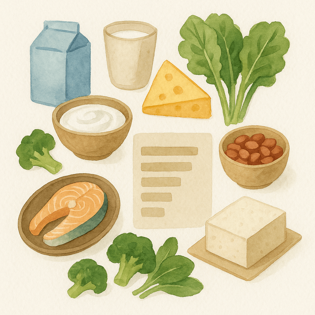 골다공증에 좋은 음식 10가지 완벽 정리 - 칼슘 함량표 포함