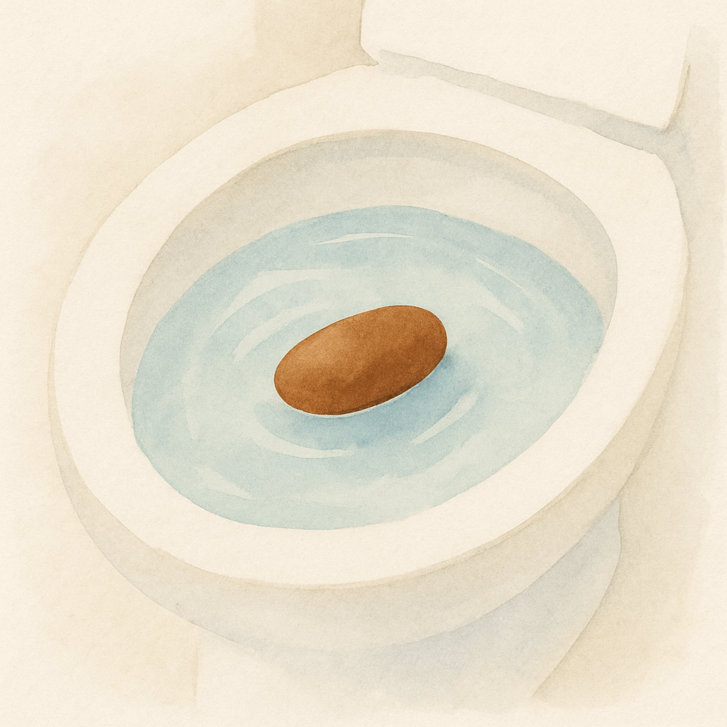 대변이 물에 뜨는 이유