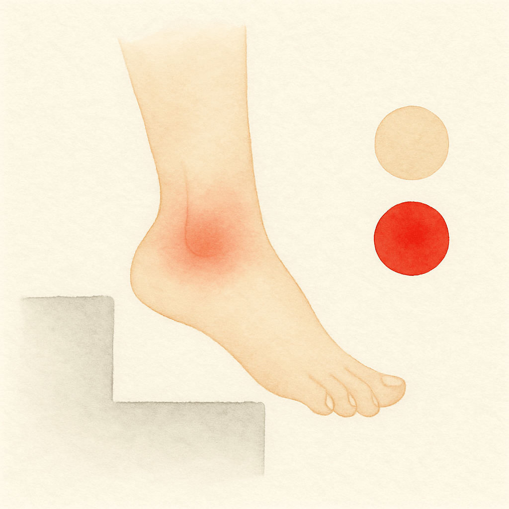 발목 접질렀을 때 vs 발목 인대 파열 증상 차이