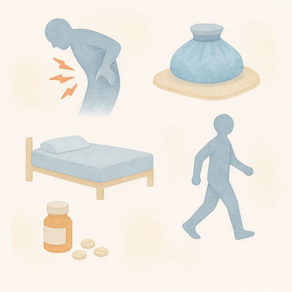 허리 삐끗했을 때 응급처치 5단계