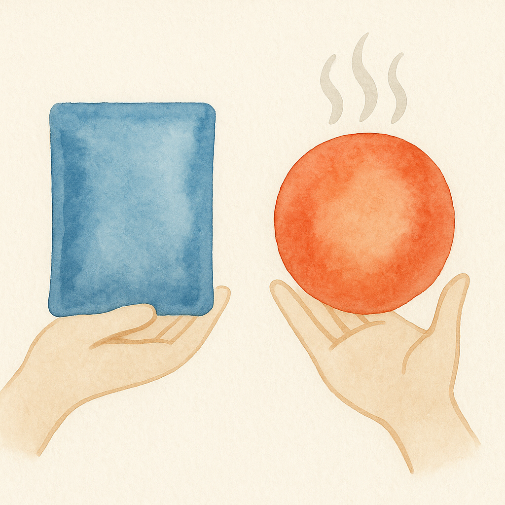 물리치료실에서 일하다 보면 거의 매일 듣는 질문이 있습니다. "냉찜질 해야 해요, 온찜질 해야 해요?" 다치거나 아플 때 찜질이 도움이 된다는 건 다들 아시는데, 냉찜질 온찜질 언제 해야 하는지는 헷갈리시는 분들이 많더라고요. 실제로 발목 삐고 온찜질 했다가 더 부어서 오신 분도 계시고, 담 걸렸는데 냉찜질 해서 오히려 뻣뻣해졌다는 분도 계셨어요. 오늘은 15년차 물리치료사로서 환자분들께 설명드리는 그대로 냉찜질 온찜질 차이와 상황별 선택법을 정리해 봤습니다. 근육통 냉찜질 온찜질 중 뭘 해야 할지, 냉찜질 온찜질 순서는 어떻게 되는지까지 알려드릴게요.