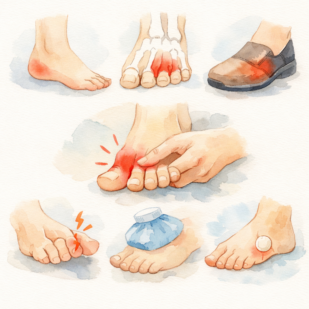 세번째 발가락 통증 원인 5가지 | 물리치료사가 알려주는 증상별 구분법