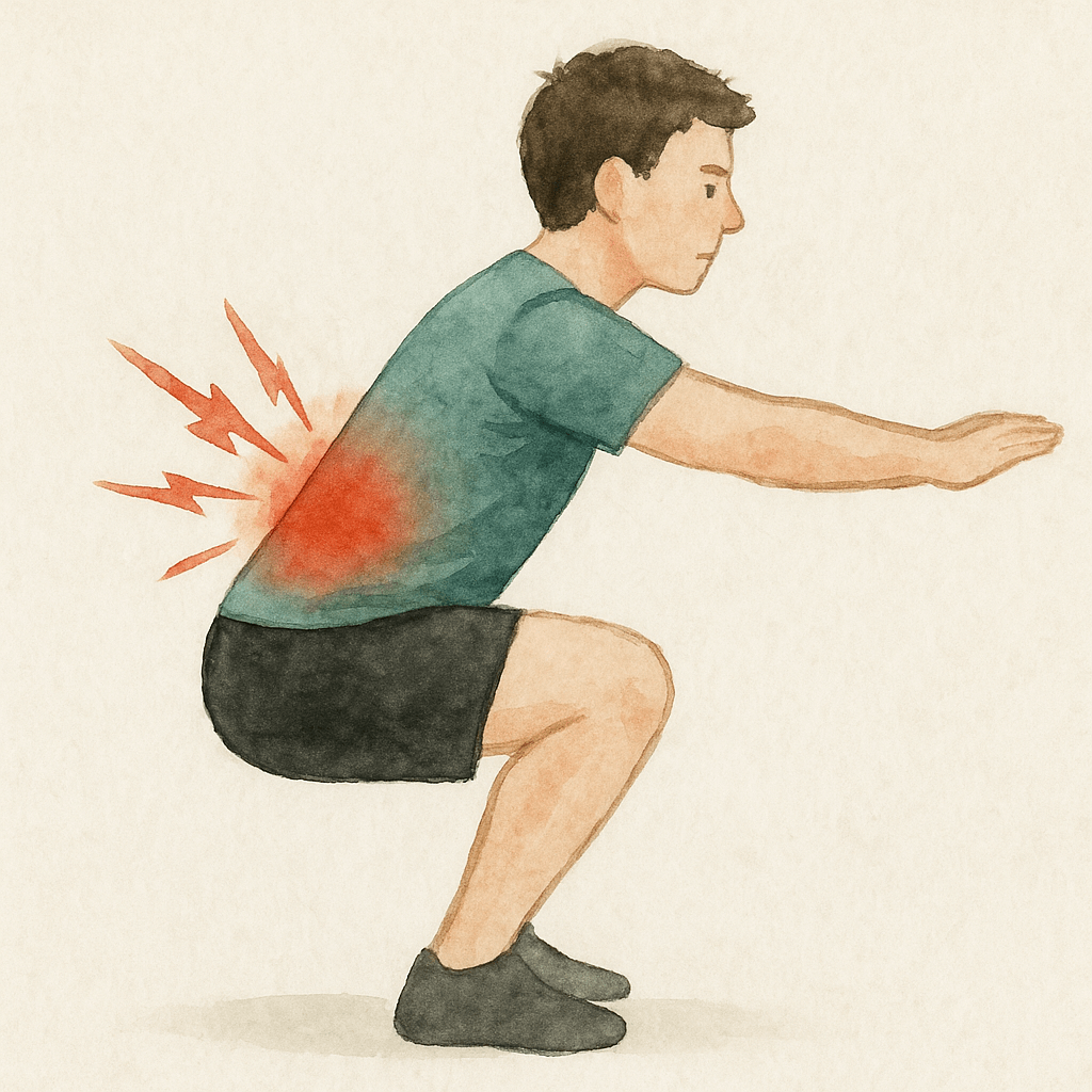 스쿼트 허리 통증 원인 5가지와 바로 고칠 수 있는 방법