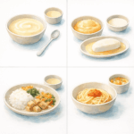 연하 장애 식이 단계 1~4단계 비교, 각 단계별 먹을 수 있는 음식 정리해봤어요