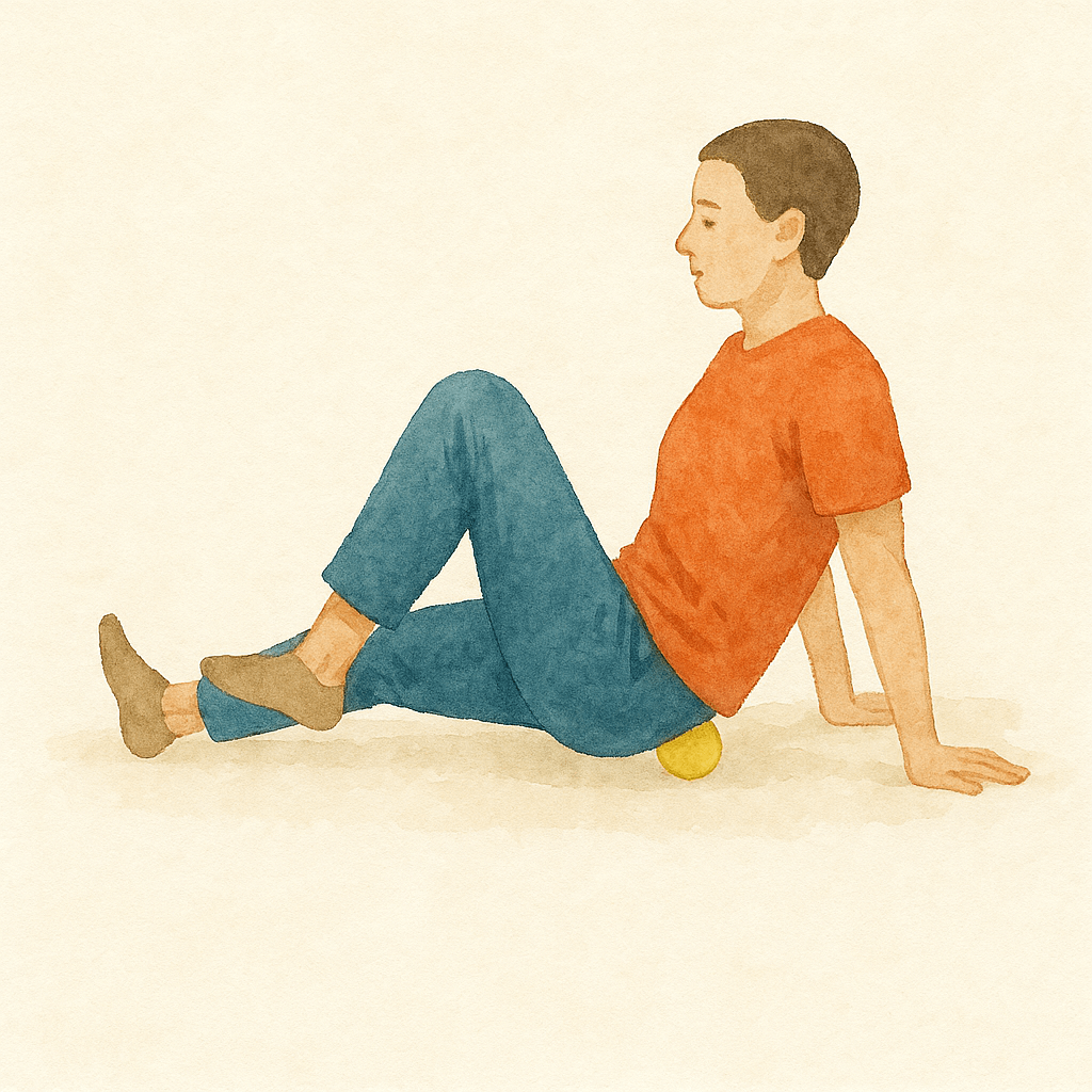 폼롤러나 마사지볼 사용