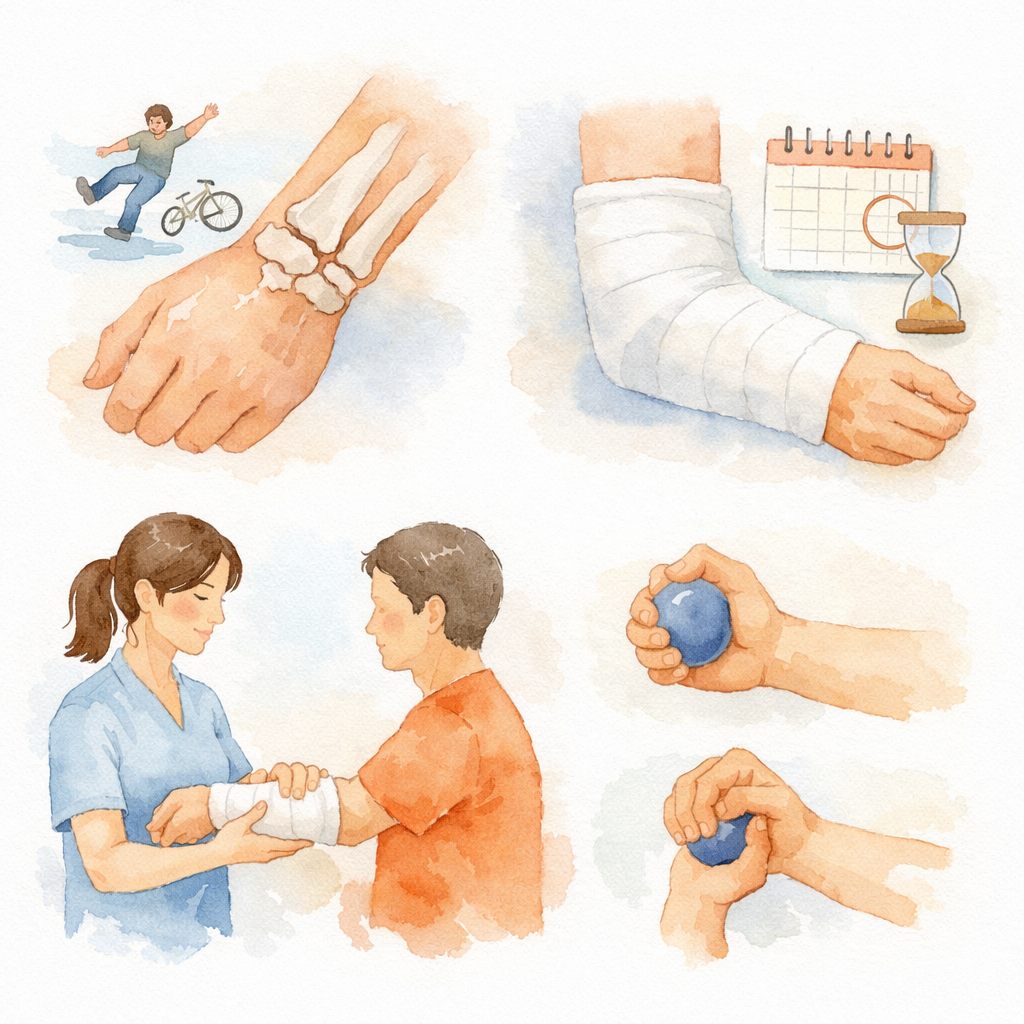 콜레스 골절 회복 기간 재활 과정