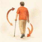 편마비 지팡이 보행 순서, 환자분들이 가장 많이 틀리는 부분 정리해봤어요.