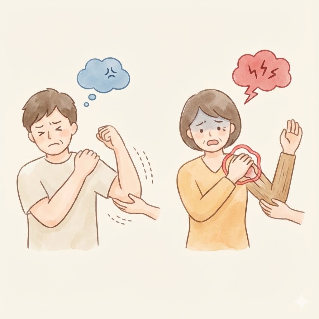 오십견 증상 어깨 통증 차이 | 가만히 있어도 아픈 이유와 치료 방법 4가지