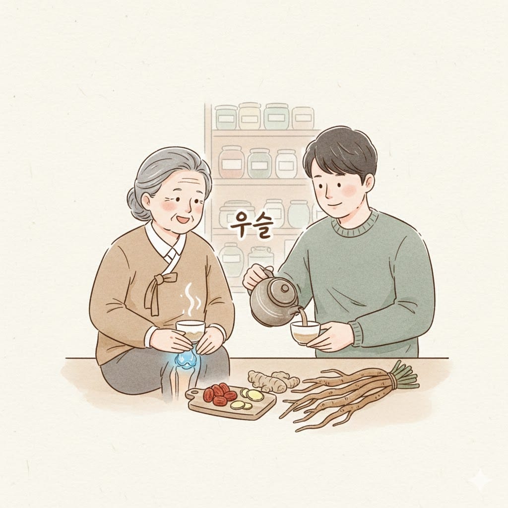 우슬 효능 5가지와 먹는법, 무릎 아픈 어머니께 직접 끓여드린 후기