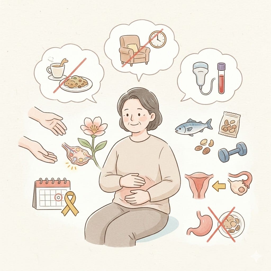 이모가 난소암 진단받고 제가 직접 찾아본 증상과 생존율 정리