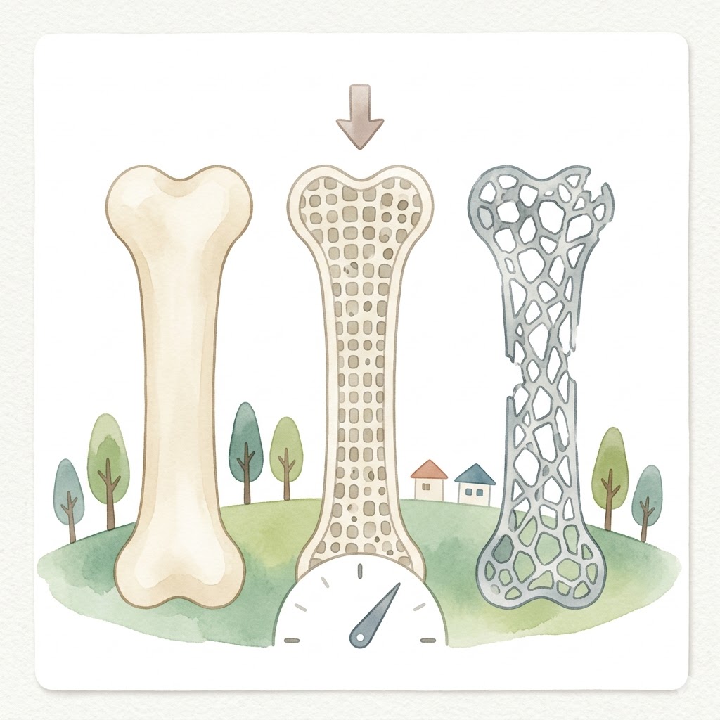 골밀도 수치 T-score 해석 방법 -1.5가 뭔 뜻인지 바로 알기