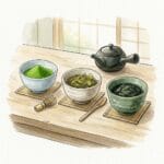 일본식 녹차 종류 3가지 센차 말차 교쿠로