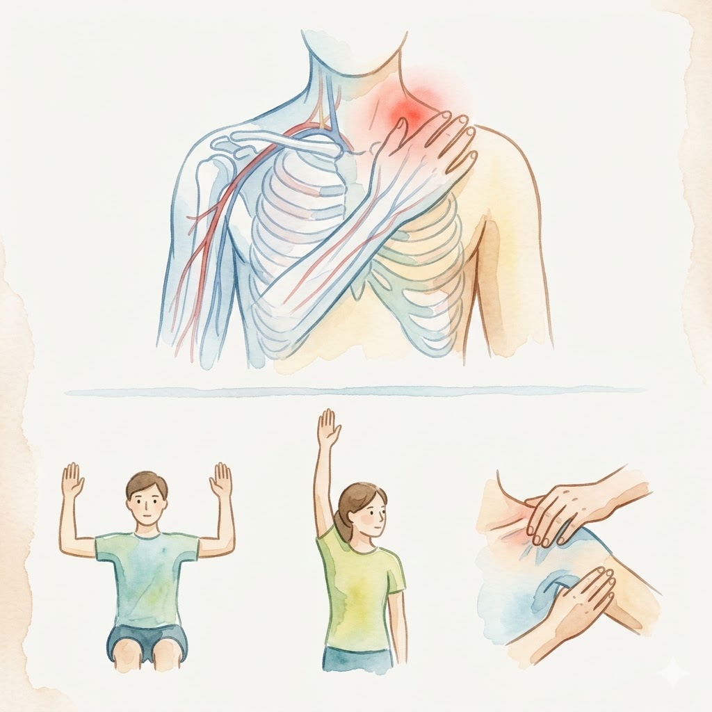 흉곽출구 증후군 자가진단 테스트 3가지