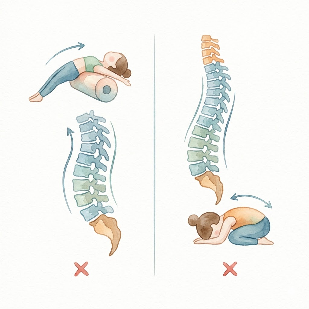 흉추 전만 흉추 후만 차이점 3가지 | 내 척추 상태는?