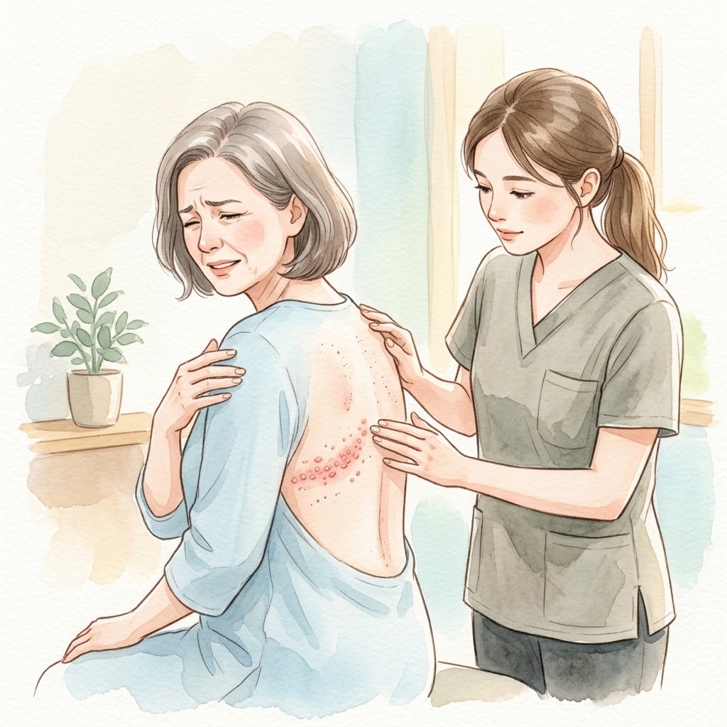 대상포진 초기 증상 사진 원인 전염 빨리 낫는 법 7가지 정리