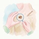 피부암 초기 증상 사진 몇가지 일반 점 구분 방법