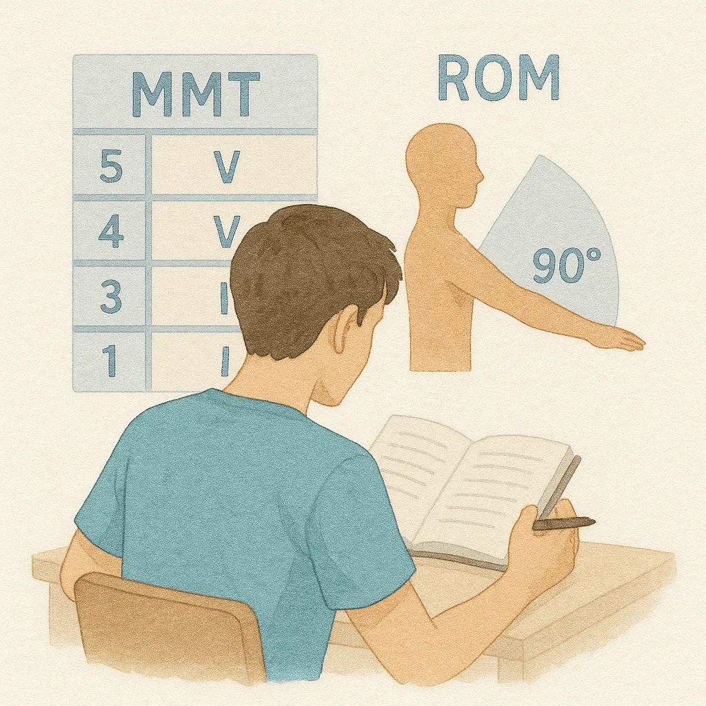 MMT & ROM 등급 한눈에 정리하기 - 물리치료사 국가고시 필수 암기표