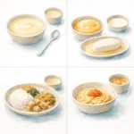 연하 장애 식이 단계 1~4단계 비교, 각 단계별 먹을 수 있는 음식 정리해봤어요
