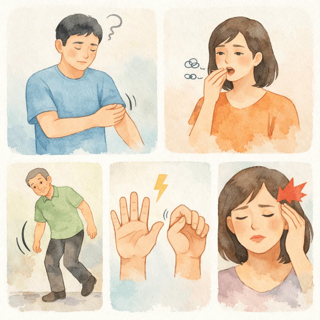 제가 환자분들께 직접 들은 증상들을 정리해봤어요.
이 중에서 하나라도 갑자기 나타났다면 절대 무시하시면 안 돼요.한쪽 얼굴이 처지거나 마비되는 느낌거울을 보시고 웃어보세요.
한쪽 입꼬리가 올라가지 않거나, 얼굴이 비대칭으로 보이면 위험한 증상이에요.환자분 한 분이 이런 말씀을 하셨어요.
"아침에 세수하는데 거울 속 제 얼굴이 이상하더라고요. 한쪽이 축 처져 있었어요."가벼운 뇌졸중 증상이라고 생각하시고 넘기시는 분들이 많은데, 이건 뇌에서 얼굴 근육을 담당하는 부분에 문제가 생겼다는 뜻이에요.한쪽 팔다리에 힘이 빠짐양팔을 앞으로 뻗어보세요.
10초 정도 버티는데 한쪽 팔이 스르르 내려가면 문제가 있는 거예요."숟가락을 들려는데 손에 힘이 안 들어가더라고요. 그냥 떨어뜨렸어요."
"계단을 오르는데 한쪽 다리가 안 올라가는 거예요."이런 경험을 말씀하시는 분들이 정말 많아요.
이 증상은 뇌에서 운동을 담당하는 영역이 손상됐을 때 나타나요.말이 어눌해지거나 못하게 됨평소처럼 말을 해보세요.
발음이 새거나, 단어가 생각나지 않거나, 말이 꼬이면 뇌졸중 초기증상일 수 있어요."'오늘 날씨 좋다'라고 말하려는데 '오눌 날씨…' 이렇게 나오더라고요."
"말은 하고 싶은데 단어가 안 떠올랐어요. 답답해 죽는 줄 알았어요."이건 뇌에서 언어를 담당하는 부분에 혈류가 제대로 안 갈 때 생기는 증상이에요.갑자기 한쪽 눈이 안 보이거나 시야가 좁아짐한쪽 눈을 가리고 반대쪽으로 봤을 때, 시야의 일부가 안 보이거나 뿌옇게 보이면 주의하셔야 해요."운전하는데 갑자기 오른쪽이 안 보이는 거예요. 깜짝 놀랐어요."이 증상은 시신경이나 시각 담당 뇌 영역에 문제가 생겼을 때 나타나요.
일시적으로 왔다가 사라지는 경우도 있는데, 그래도 꼭 검사를 받으셔야 해요.갑작스러운 심한 어지러움과 균형 상실어지러움은 흔한 증상이라서 대수롭지 않게 넘기시는 경우가 많아요.
하지만 뇌졸중으로 인한 어지러움은 좀 달라요."방이 빙글빙글 도는 것 같았어요. 서 있을 수가 없었어요."
"걸으려는데 술 취한 사람처럼 비틀거렸어요."갑자기 생긴 심한 어지러움과 함께 위의 다른 증상이 동반된다면, 바로 응급실에 가셔야 해요.