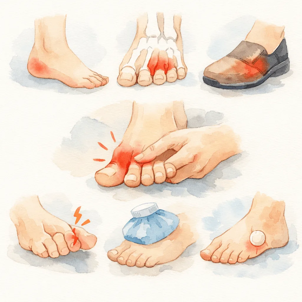 세번째 발가락 통증 원인 5가지 | 물리치료사가 알려주는 증상별 구분법