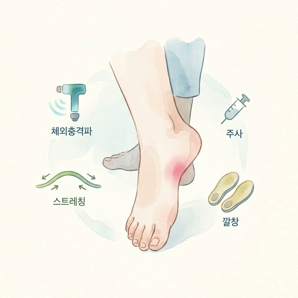 족저근막염 치료법 비교 5가지