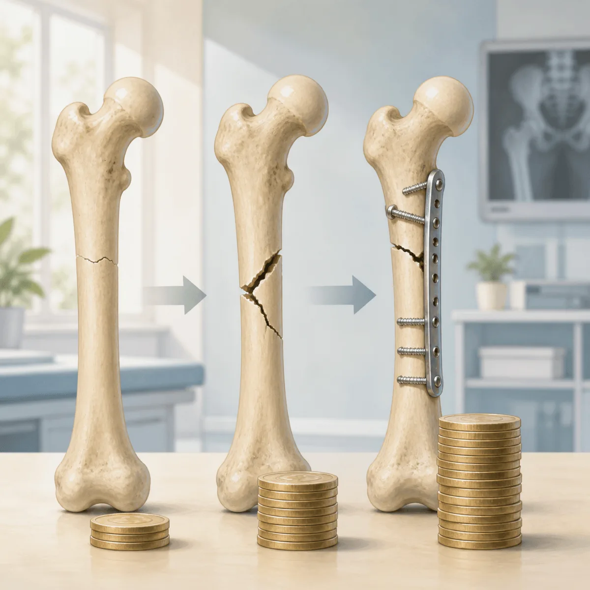 대퇴골 치료 비용은 진행 단계에 따라 크게 달라져요