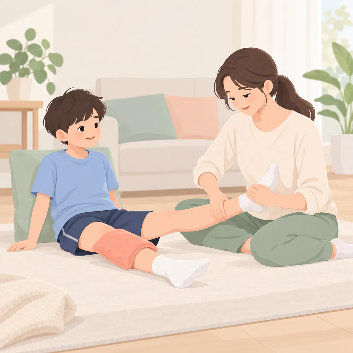 성장통 찜질 찜질과 함께 하면 좋은 스트레칭과 마사지