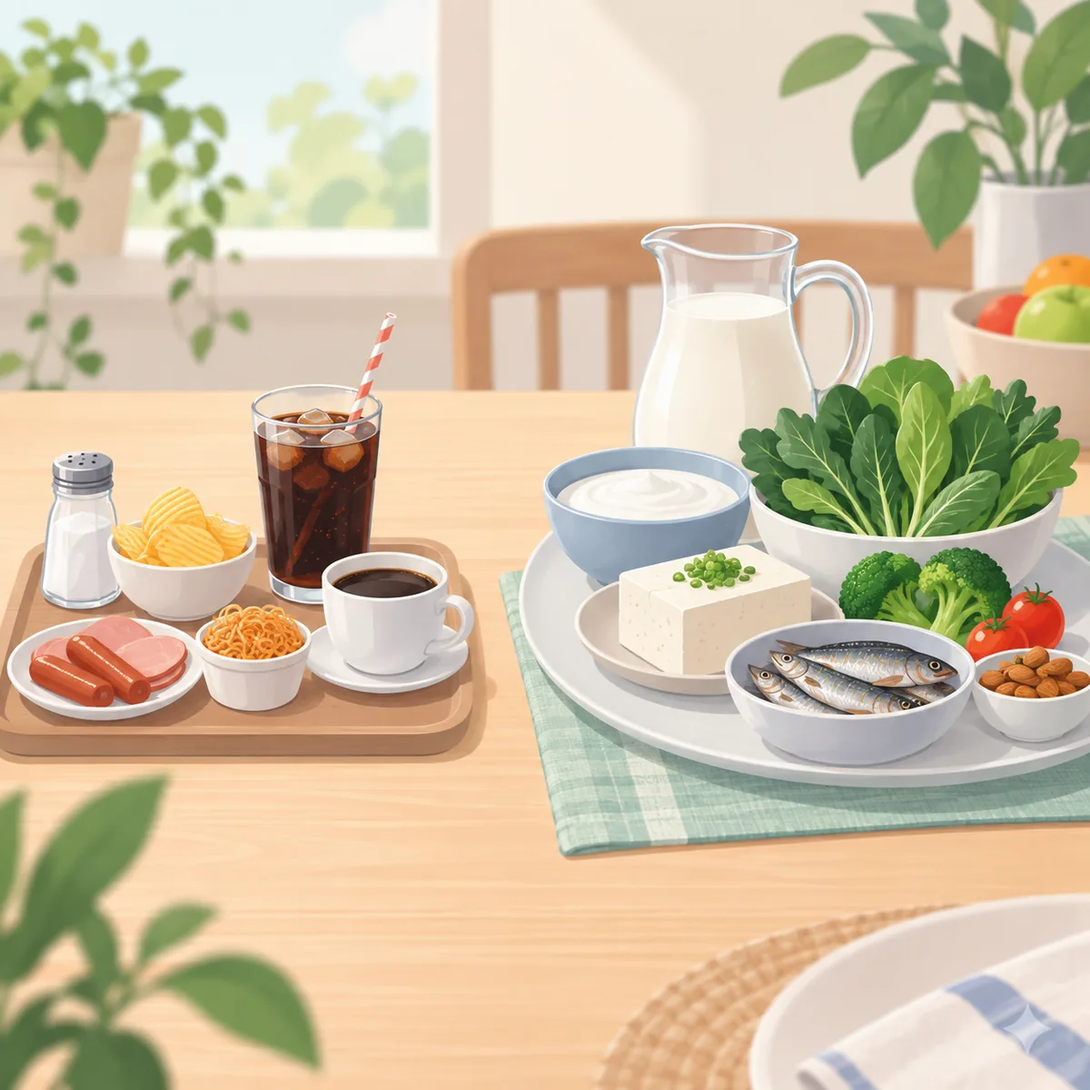 골다공증 음식 줄이거나 조절하면 좋은 식습관