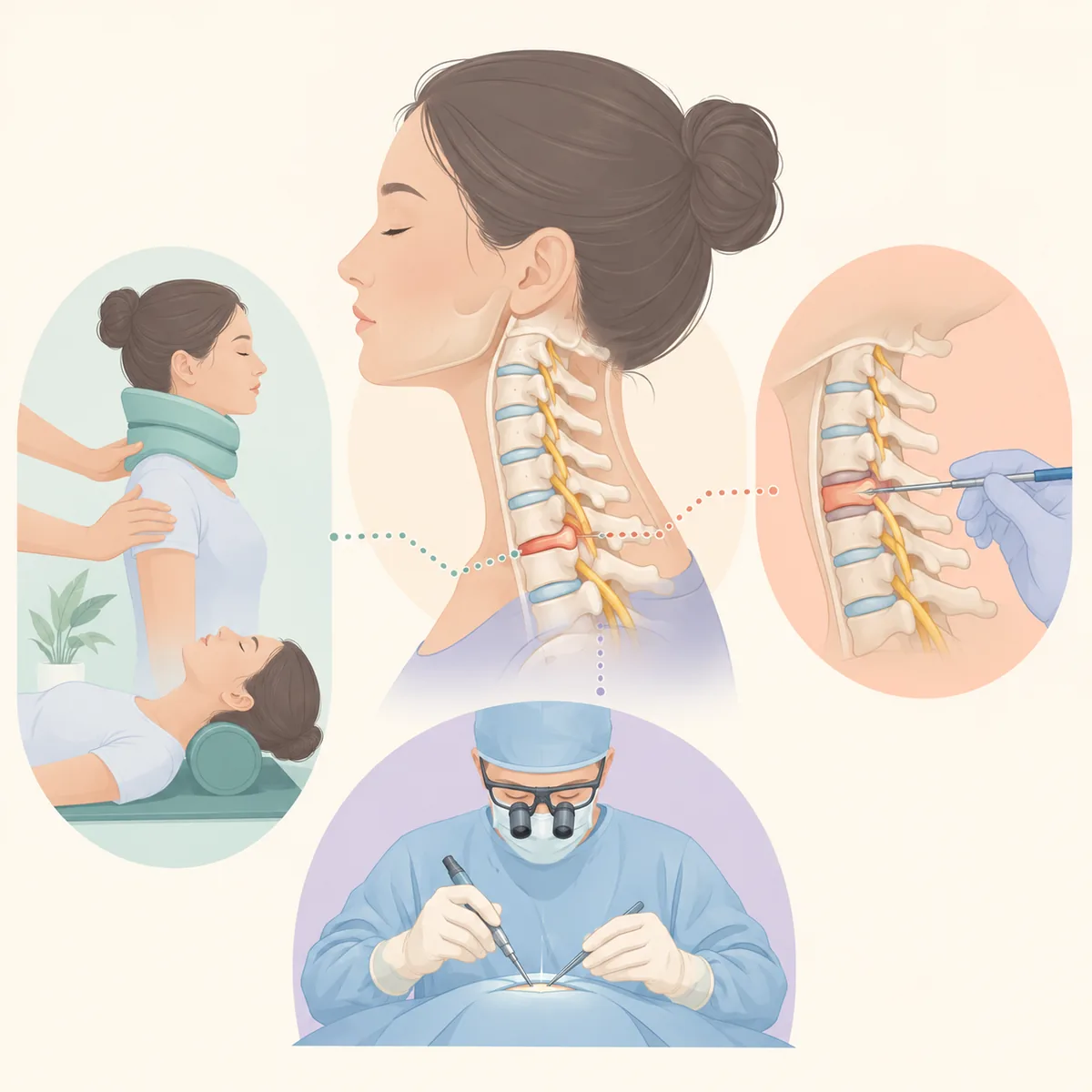 목디스크 수술 비수술 시술은 수술과 무엇이 다른가