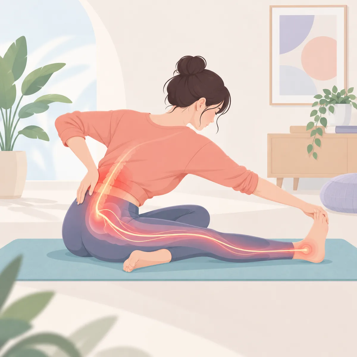 허리통증 다리저림 스트레칭 허리통증과 다리저림이 함께 나타나는 이유