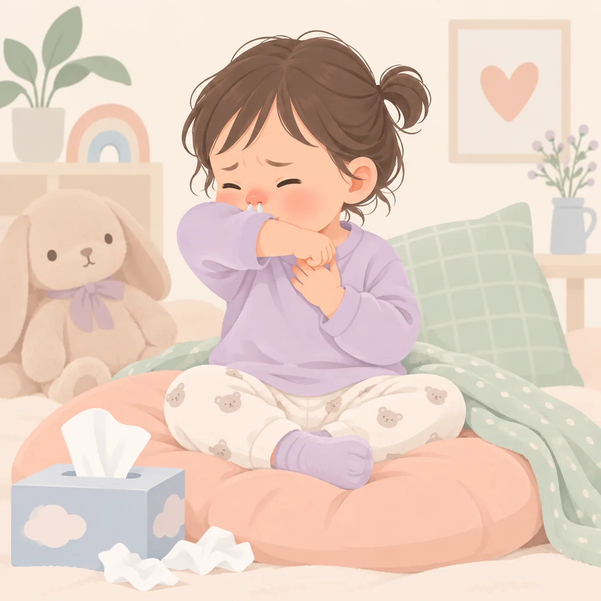 유아 독감 증상 기침·콧물·목 불편감처럼 호흡기에서 보이는 변화