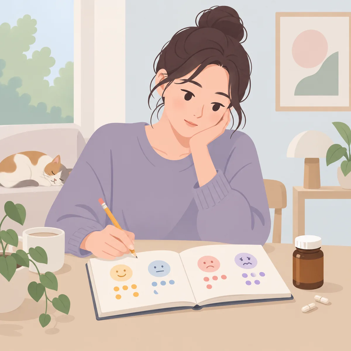 불안 장애 영양제 내 불안장애 증상을 어떻게 적어두면 되는가