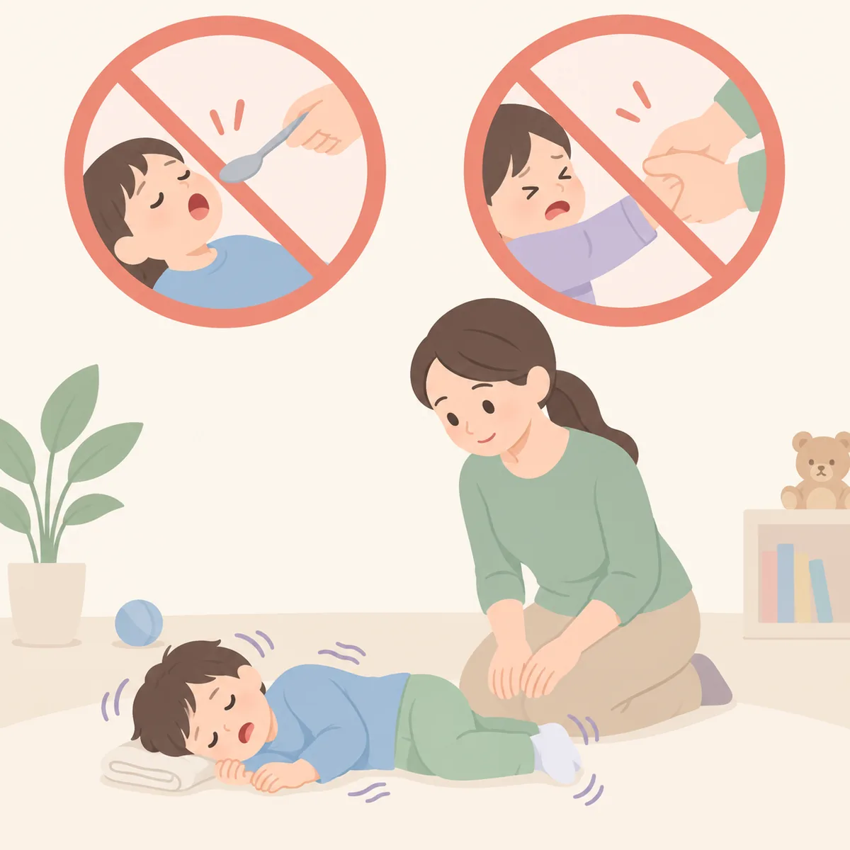 열성경련 대처 경련 중 하지 말아야 할 대처