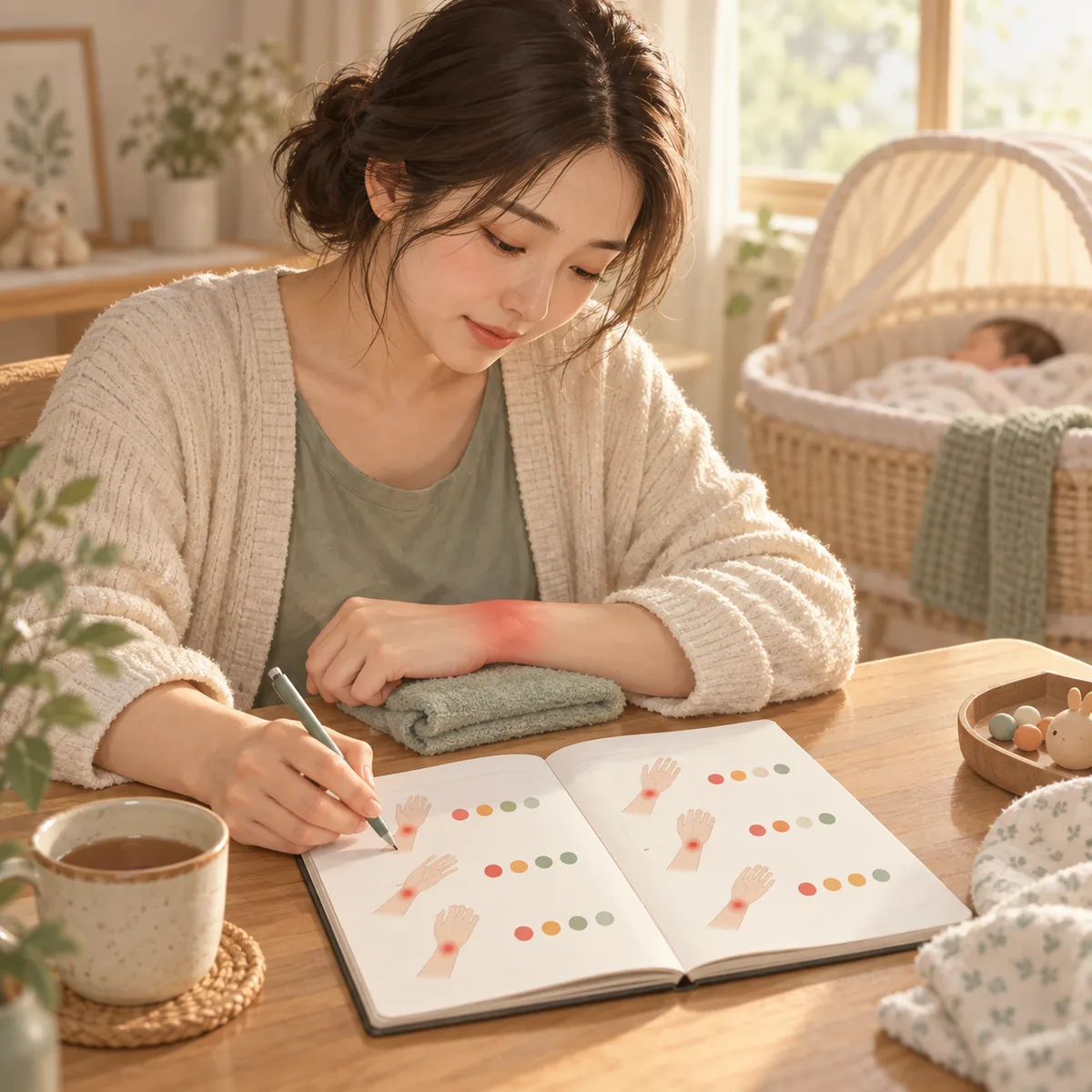 산후손목통증 통증 기록을 남기면 달라지는 것