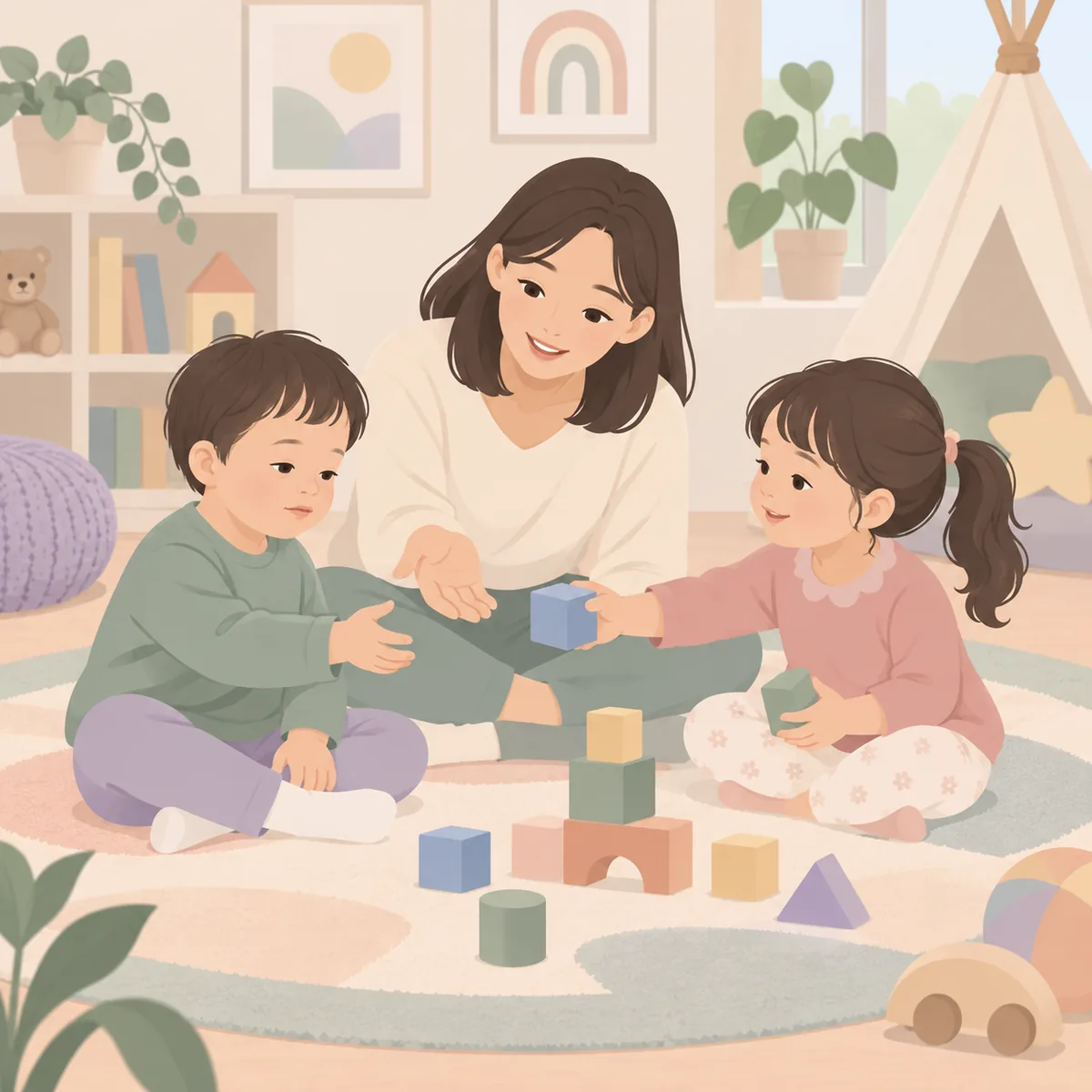 발달지연 아동 사회성과 상호작용의 신호