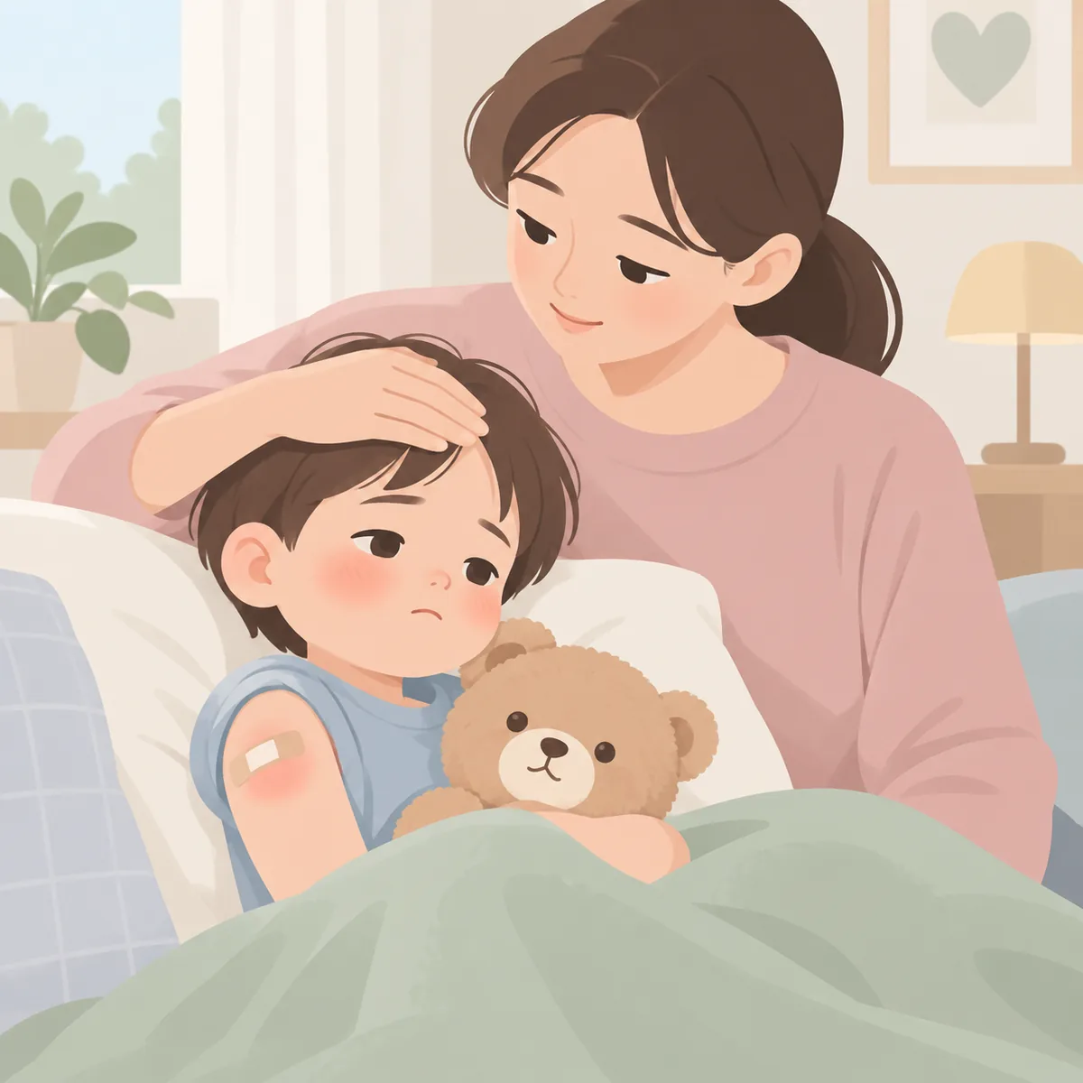 어린이 인플루엔자 예방접종 접종 후 흔히 나타나는 이상반응