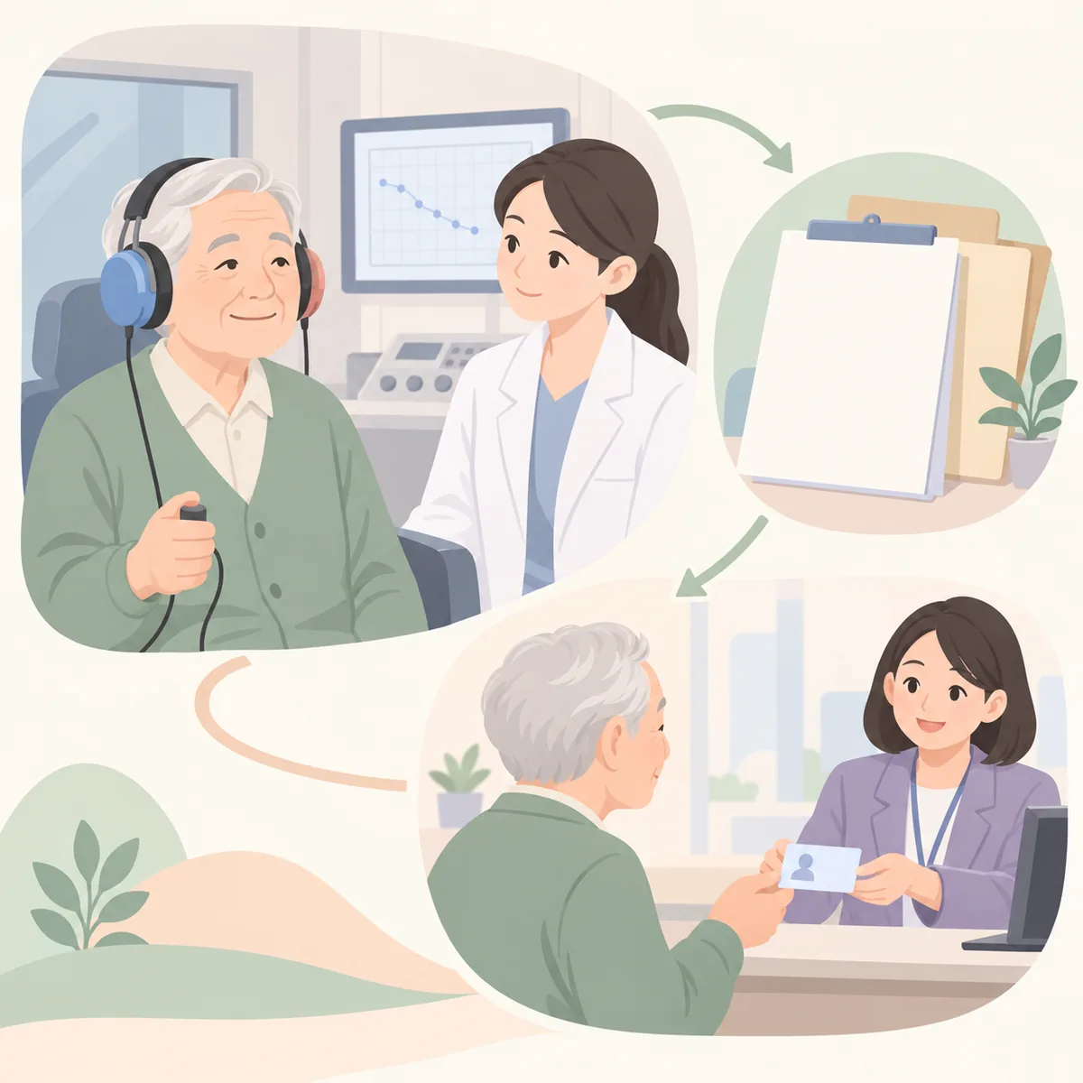 노인성 난청 장애등급 장애인등록 절차는 어떤 순서로 진행되나요