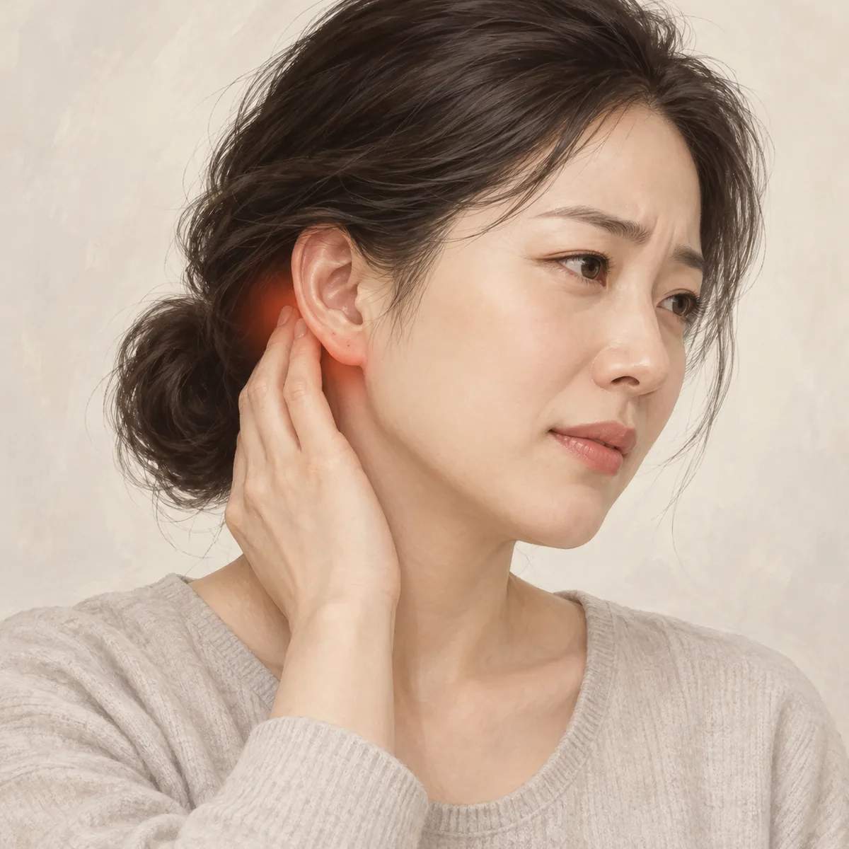 안면마비 전조증상 귀 뒤 통증 안면마비와 무관한 귀 뒤 통증도 많습니다