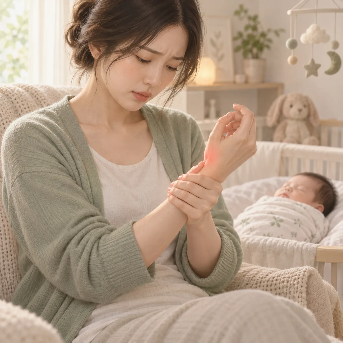 출산후 손목통증 통증이 느껴지는 위치로 짐작해 볼 수 있는 것