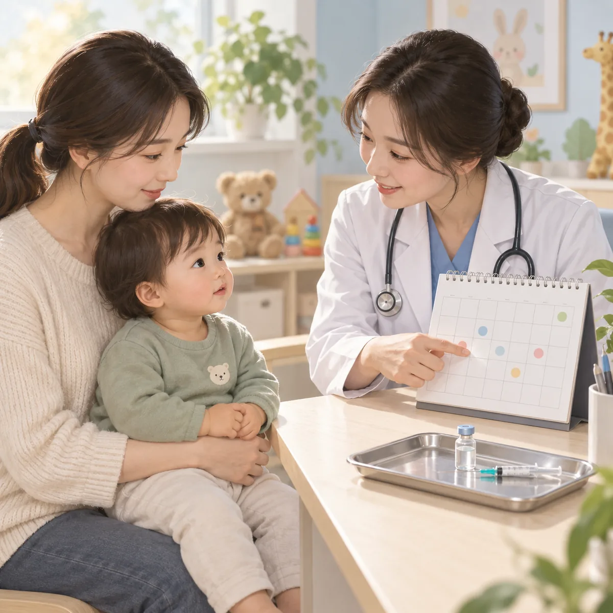 영유아 독감 예방접종 시기 다른 예방접종 일정과 겹칠 때 생각할 점
