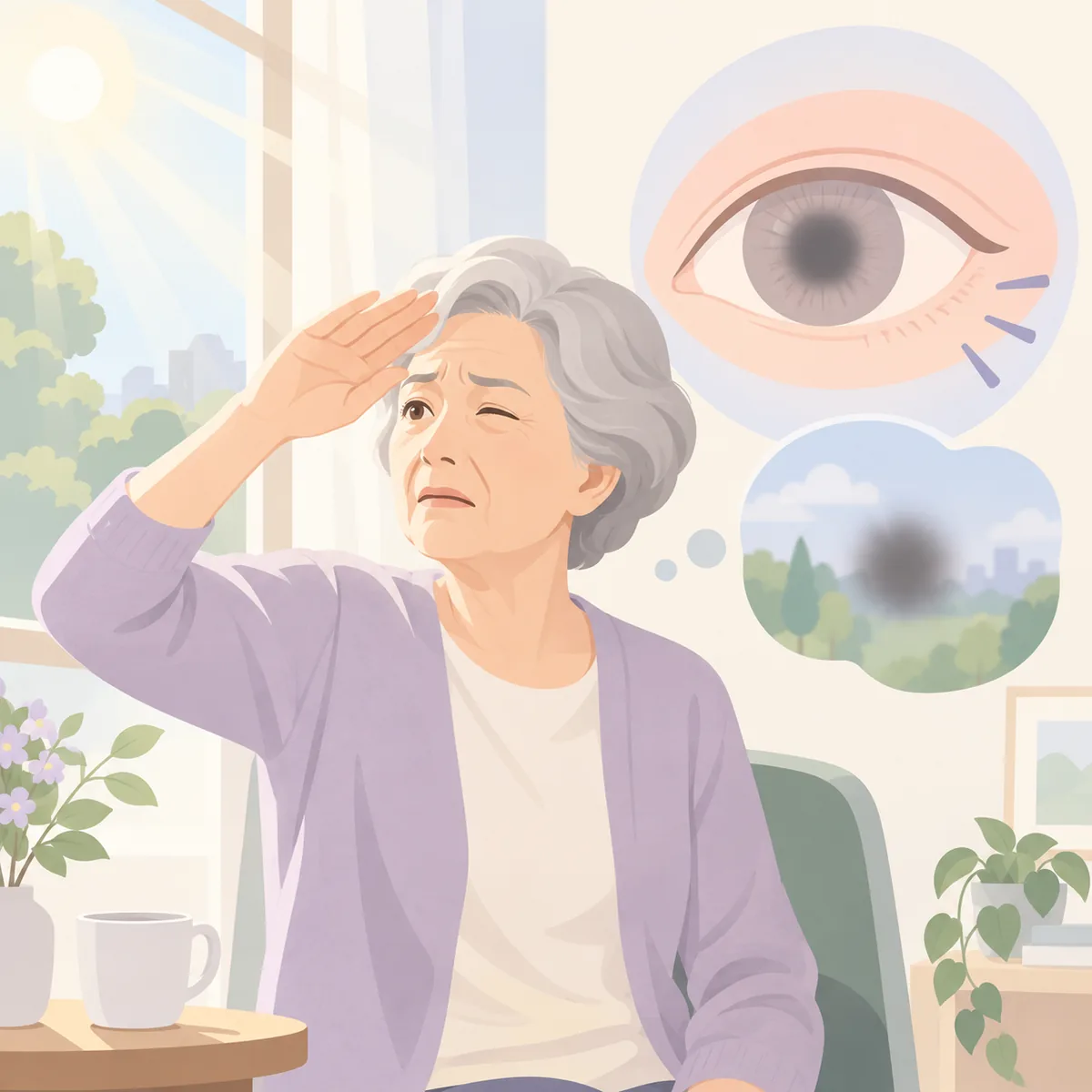 황반변성 증상 눈부심이 심해졌다면 황반변성 증상일까