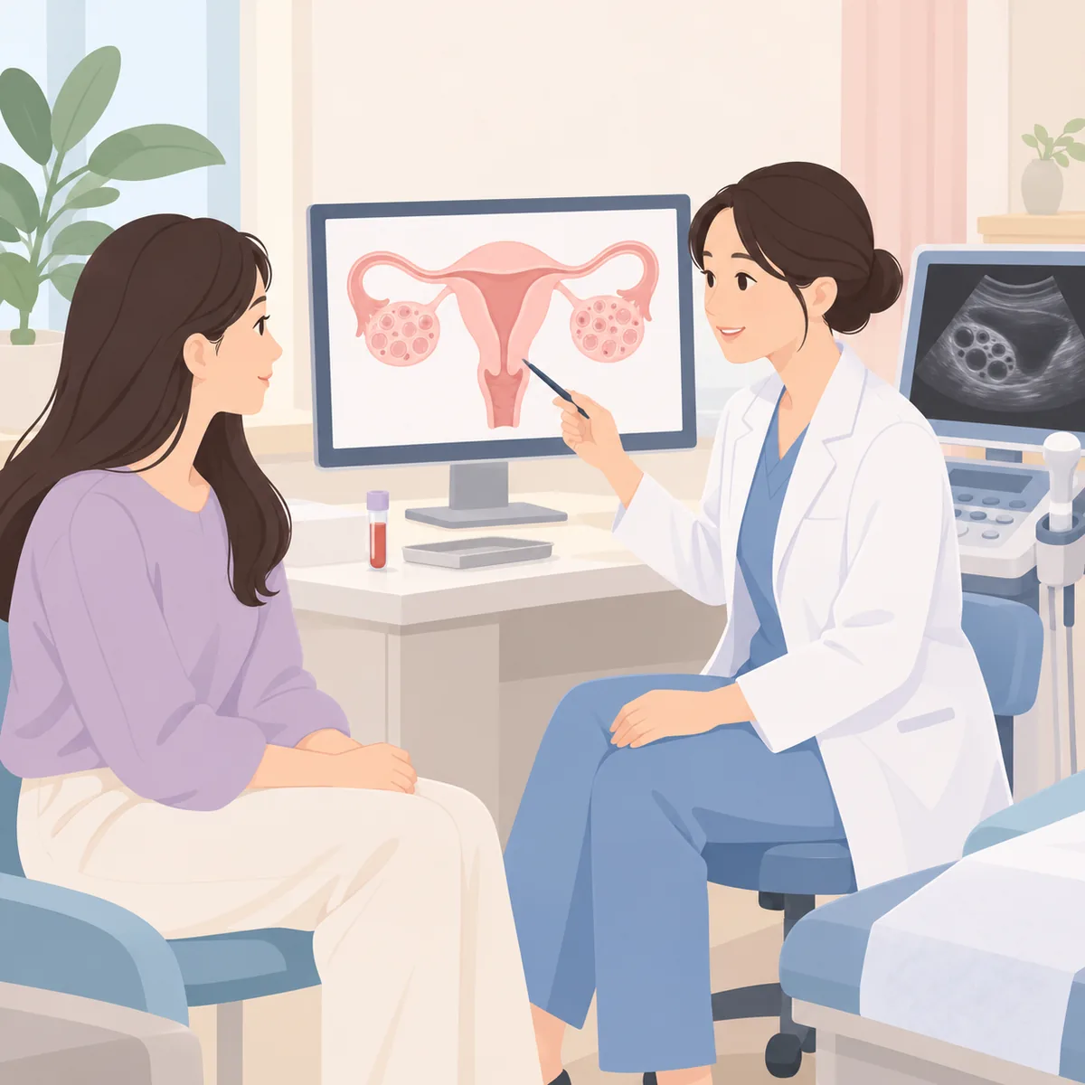 다낭성난소증후군 병원에서는 어떻게 확인하고 치료 방향을 정할까