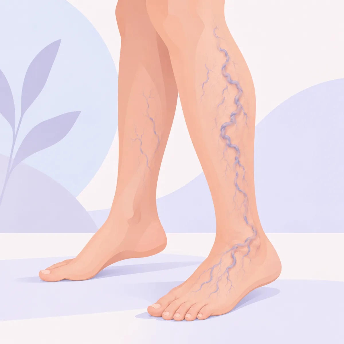 하지정맥류 증상 종아리·발등에 튀어나온 핏줄이 보일 때