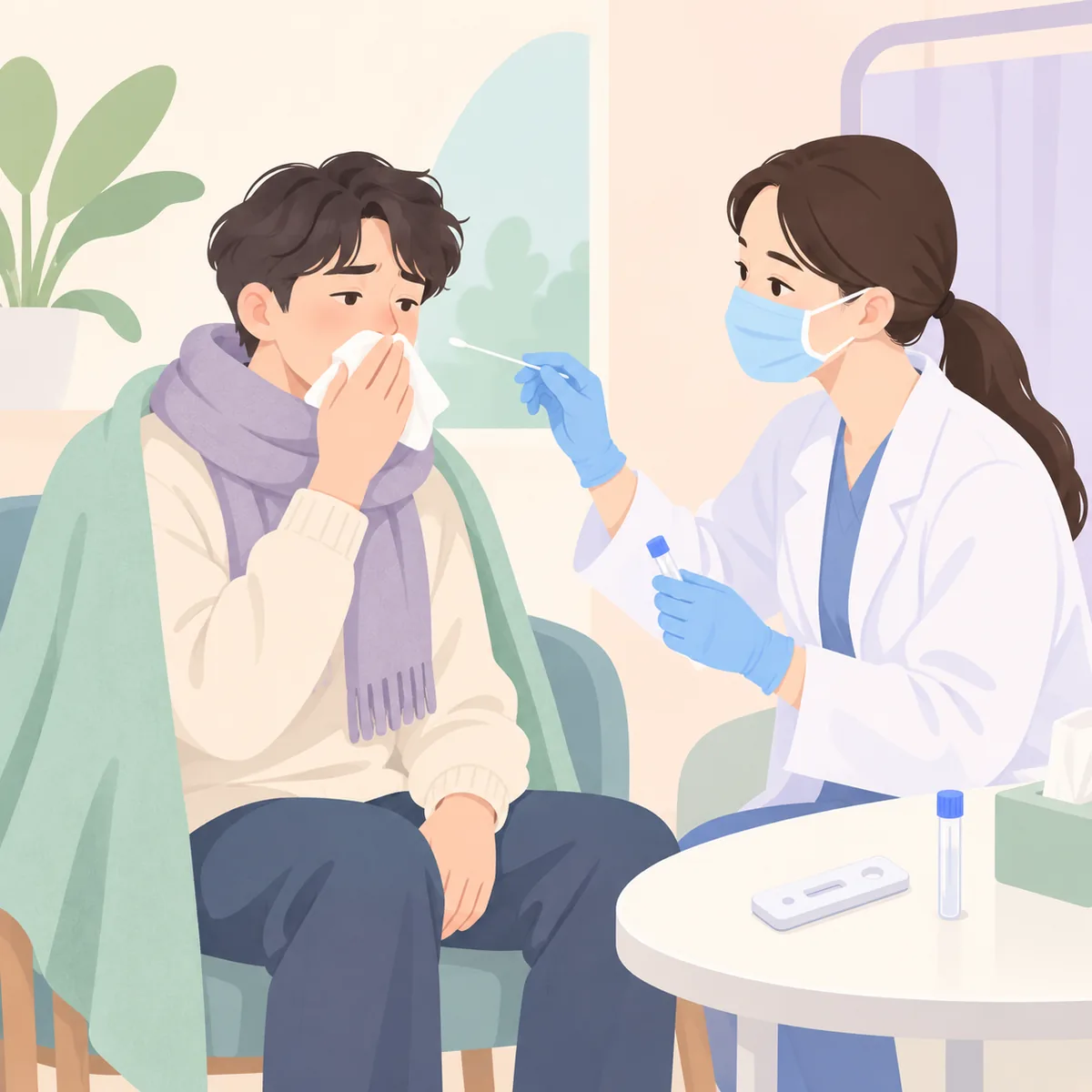 코로나 독감 증상 코로나 독감 검사, 언제 받아 보면 좋을까