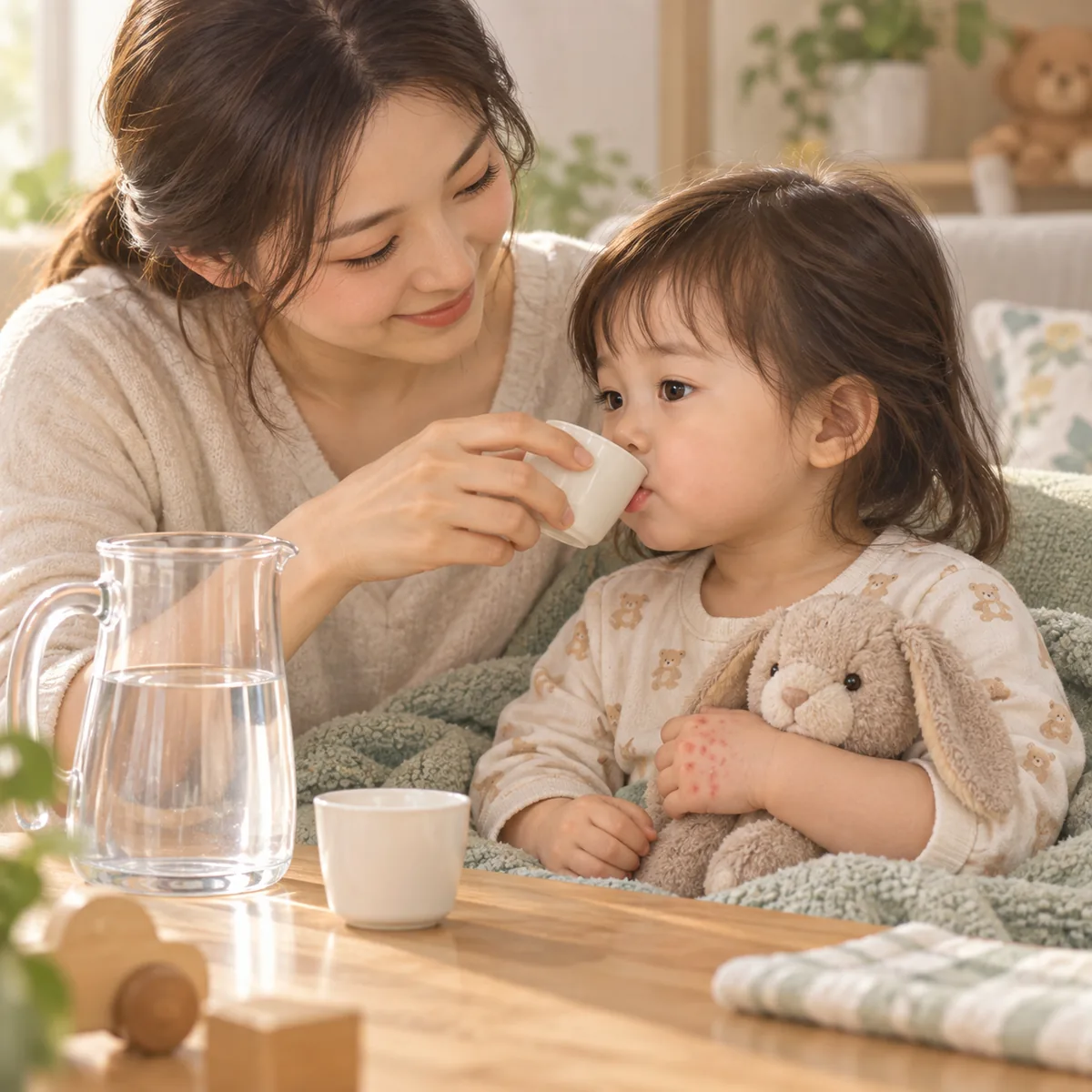 영유아 수족구병 하루 수분 섭취를 조금씩 늘리는 방법